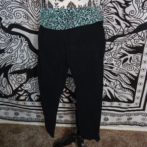 SO blue leopard  yoga pants